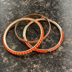 Premier Designs Gold & Coral Bangels